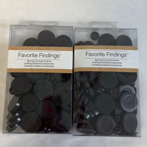 BLACK Assorted Buttons Collection NWT - Picture 2 of 6
